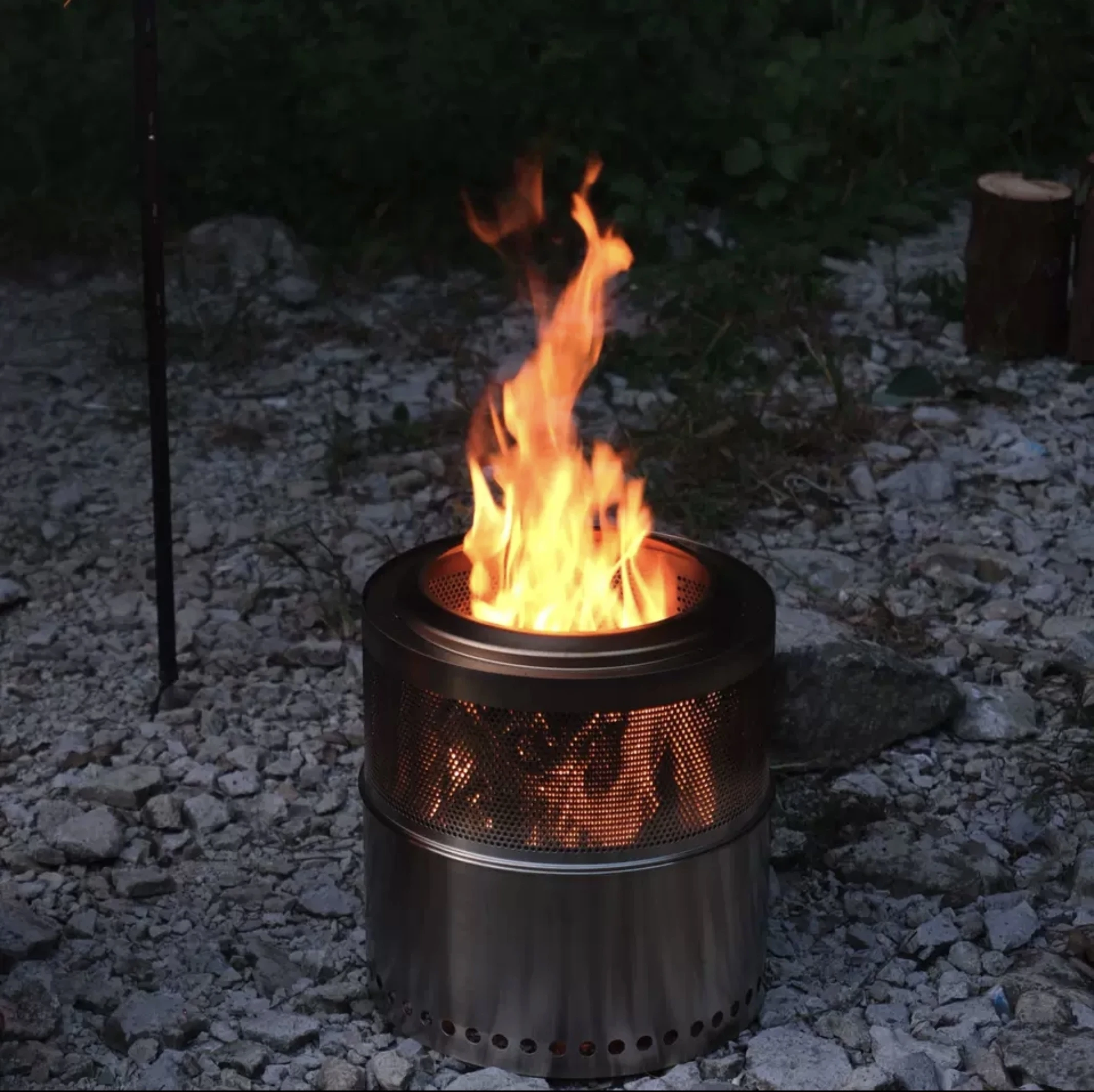 

Fierce Stainless Steel Portable Camping Stove Foldable Gasifier with Inner Container for Picnic Travel Fire Pits for Field Use