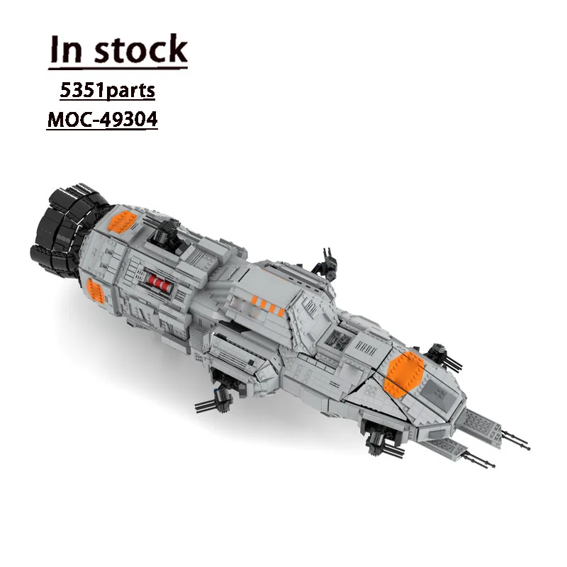 

MOC-49304, захватывающие сцены из фильма, космический корабль, линкор, строительный блок, модель 5351, детали для мальчиков, детская игрушка на день рождения, Рождество