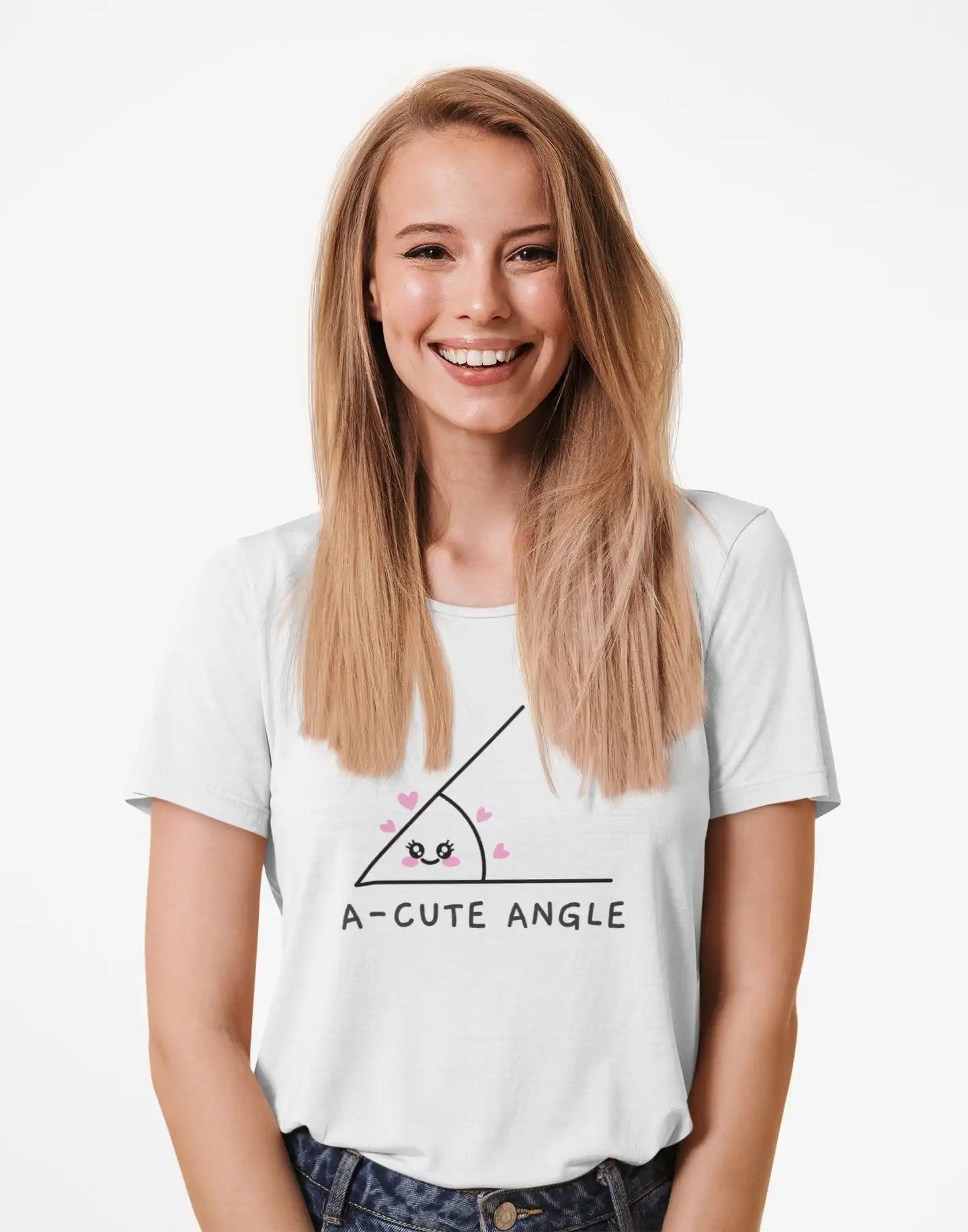 Милая математическая футболка Acute Angle A Cute Математика Is Fun Математика футболка физика эстетика