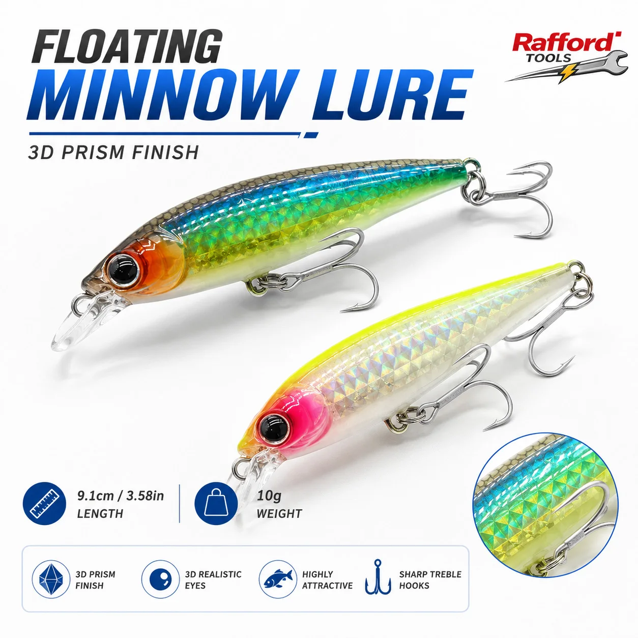 1pcs  Floating Pencil Lure Surface-Suspending 10g, 9.1cm Jigging Bio-Mimetic Lure for Long-Cast Fishing Practical Fishing Gear