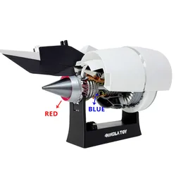 Trent900 Aircraft Turbine Engine Model Kit - DIY High-Precision Electric Cool Decoration, Science Lab Teaching Auxiliary Tool
