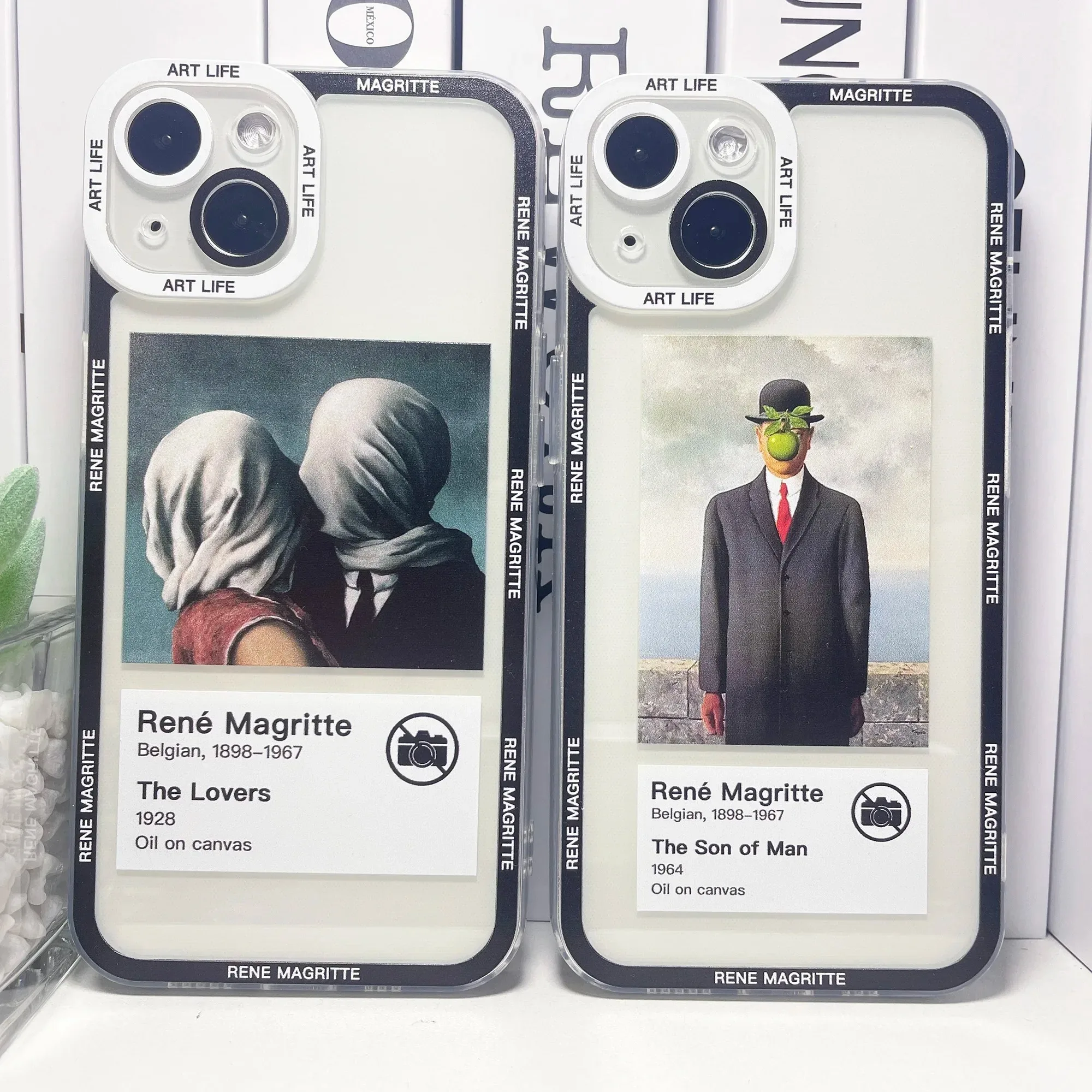 Rene Magritte Art Aesthetic Ticket Mix Label Phone Case For Samsung Galaxy S10 S20 S21 S22 S23 S24 FE Plus Ultra Note 20