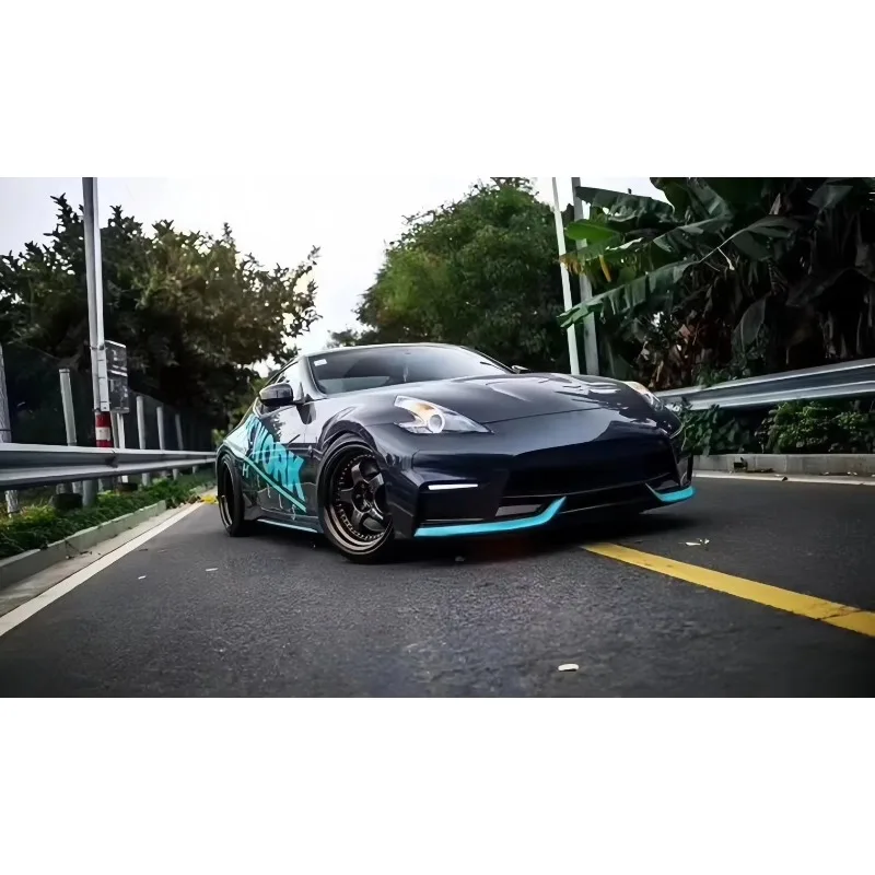 Новые бамперы для 370Z с буксировочным крюком накладками на капот спойлерами боковыми порогами передними крыльями