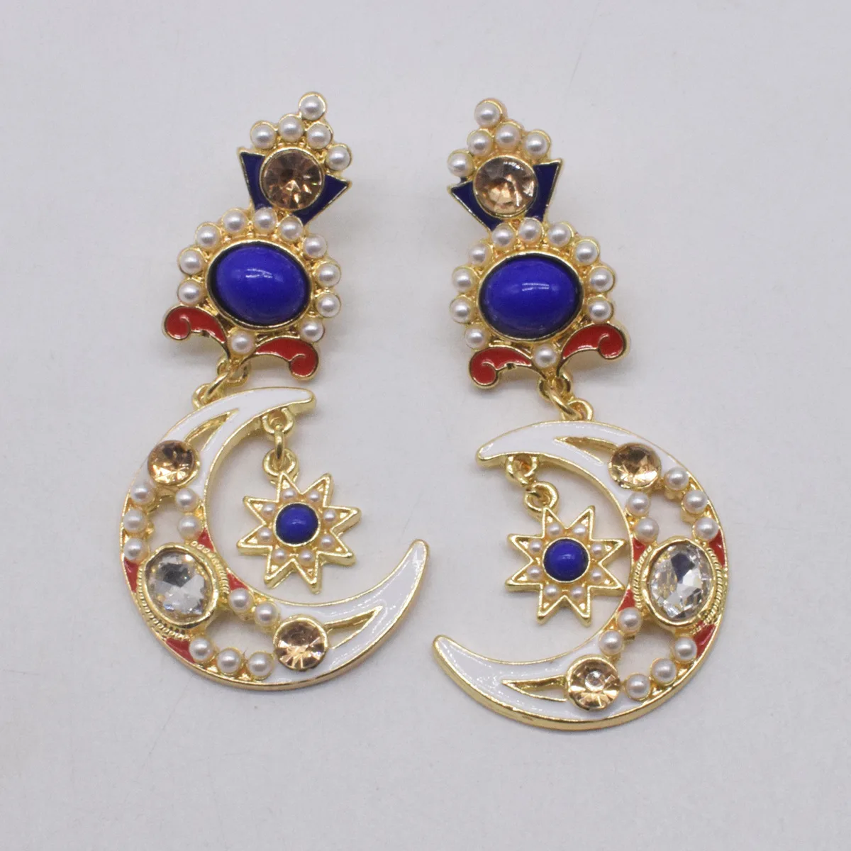 

Lovely moon big earrings for woman Pendientes mujer серьги женские boucle d’oreille femmes