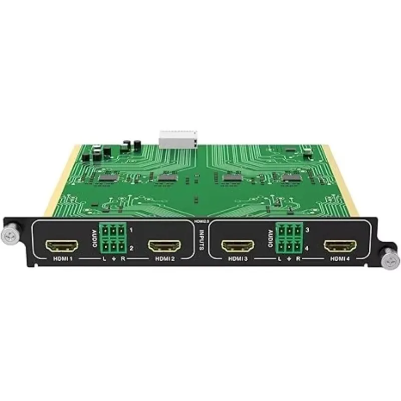 

Карта HDMI-входов на 4 порта (1 карта - 4 порта) для модульного матричного коммутатора, контроллера видеостены с аудиовходом 4K 60 Гц