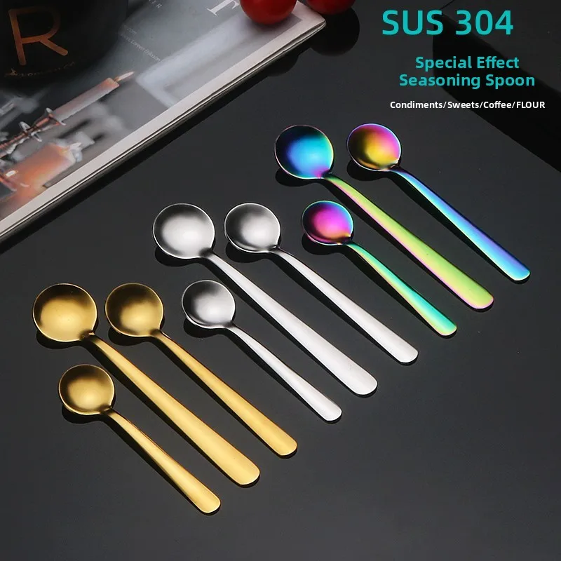 High-Quality Stainless Steel Spoons for Home Use Coffee Honey Seasoning Spoon Dessert Spoon Bird's Nest Spoon Elegant Design
