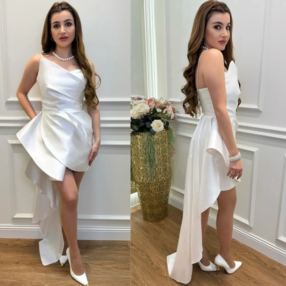 

Customized Modern Style Jersey Pleat Trumpet Backless Knee Length Dresses Bespoke Occasion Classic Exquisite