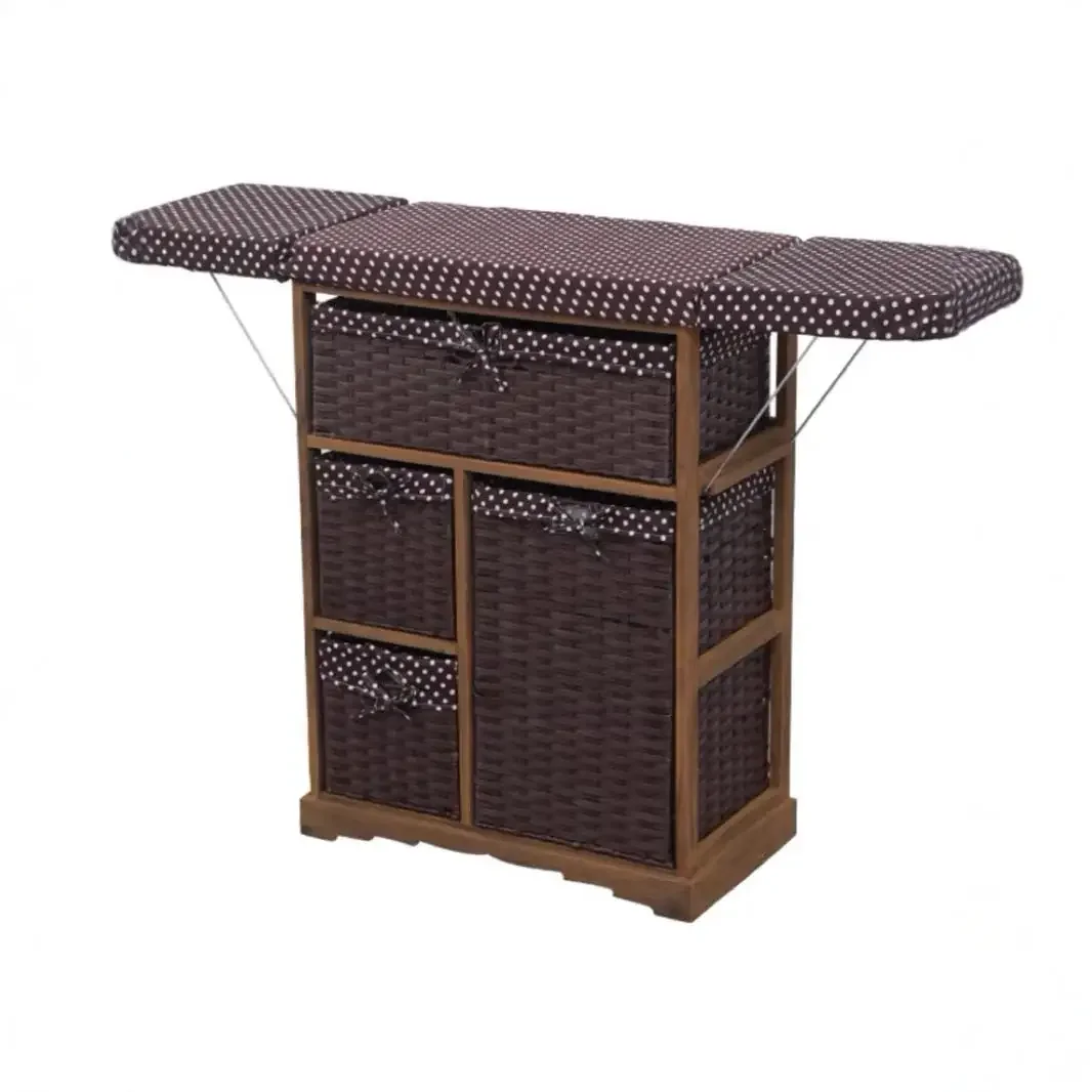 

Folding, ironing board, cabinet storage cabinet, solid wood, rattan, storage, function