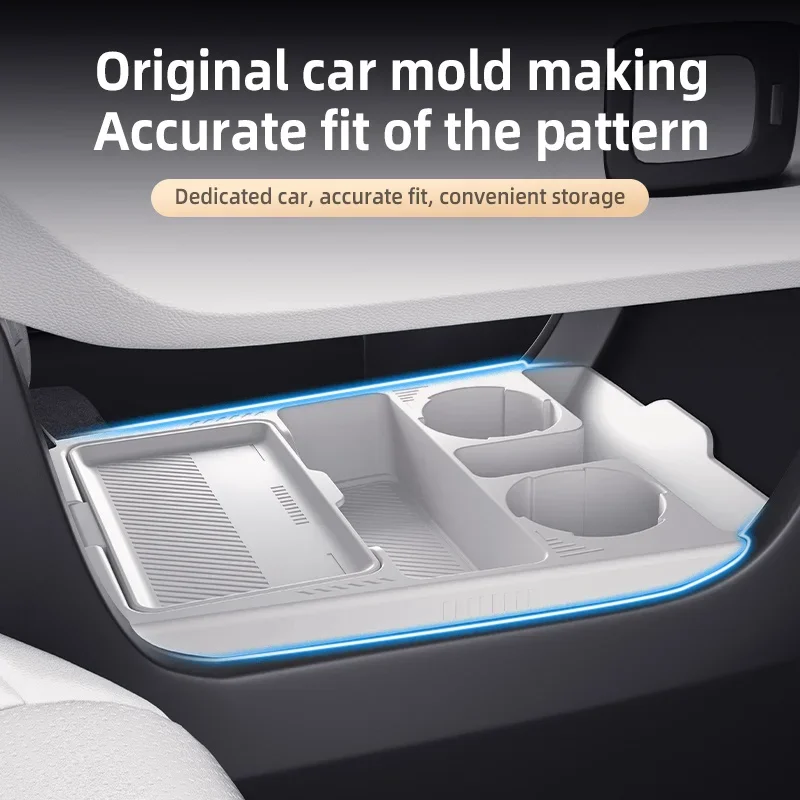 

Силиконовый коврик-органайзер для центральной консоли Haval Raptor 2024 года, для зоны хранения под центральным управлением, для интерьера автомобиля