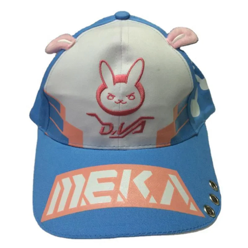 OW D.va DVA DARLING in the FRANXX Hat Rabbit Ear Meka 02 Adjustable Casquette Baseball Cap Snapback Caps Outdoor Sun Visor Hats