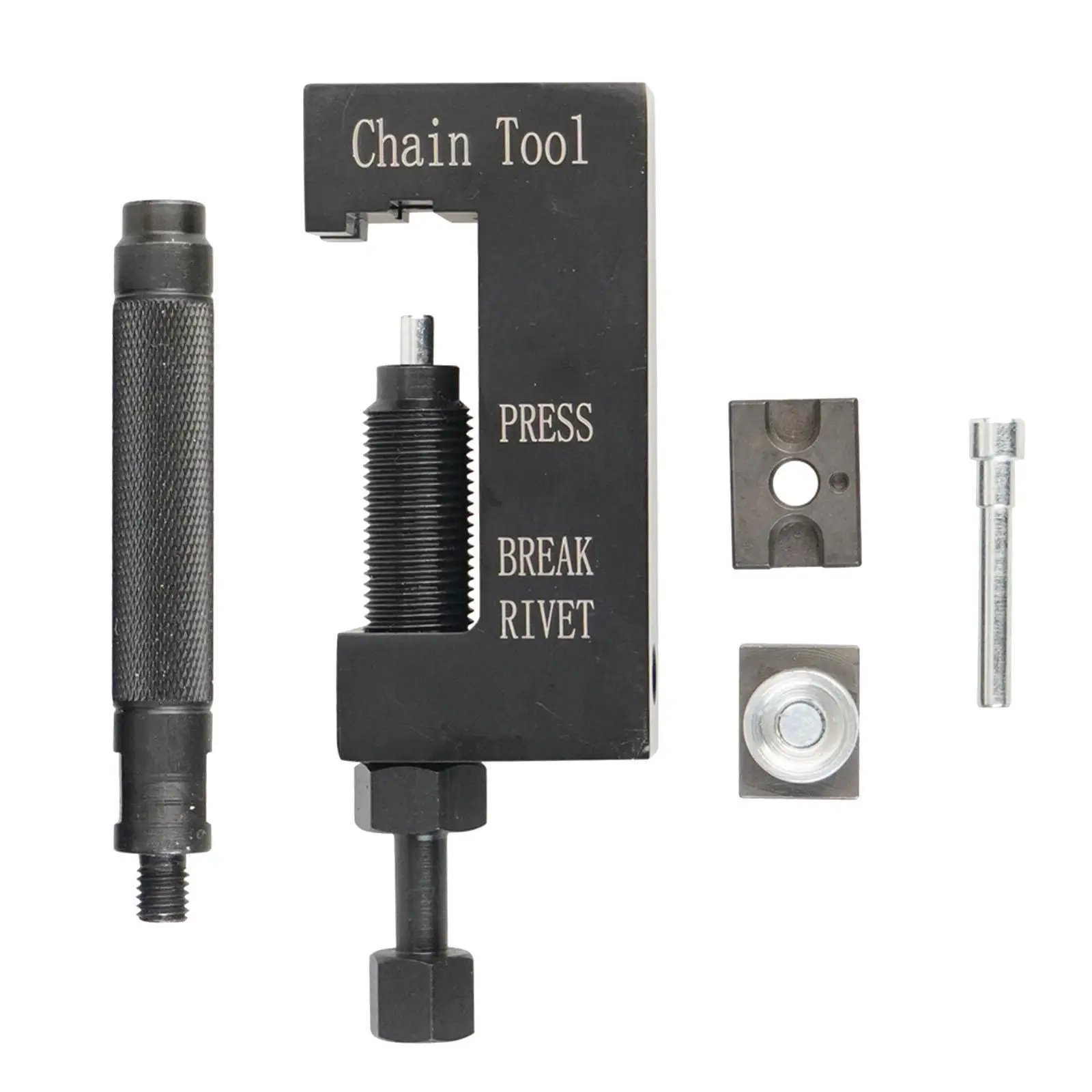 

Многофункциональный инструмент для мотоциклетных цепей: металлический съемник цепных звеньев и пресс-заклепочник для использования в гараже и мастерской