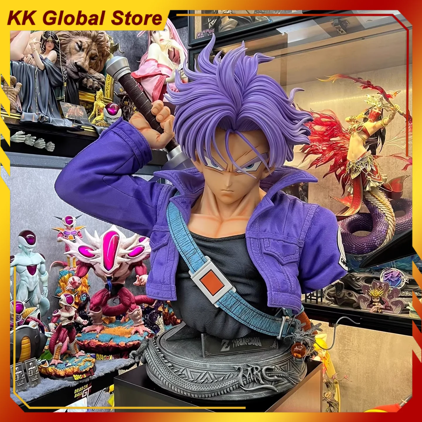 

1:1 Dragon Ball Torankusu Future Warrior Anime Figure MRC Peripheral Super Saiyan Oversized Statue Collection Christmas Gift Toy