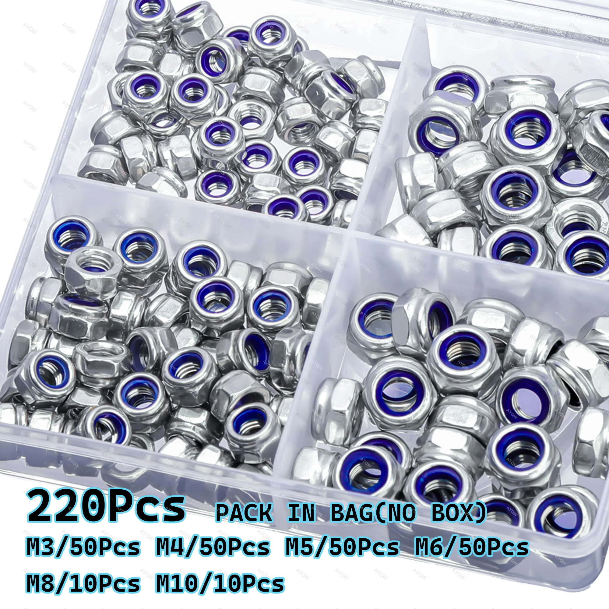 40-220 Pieces of Nylon Lock Nu - Diy Electronics India 评论和价格