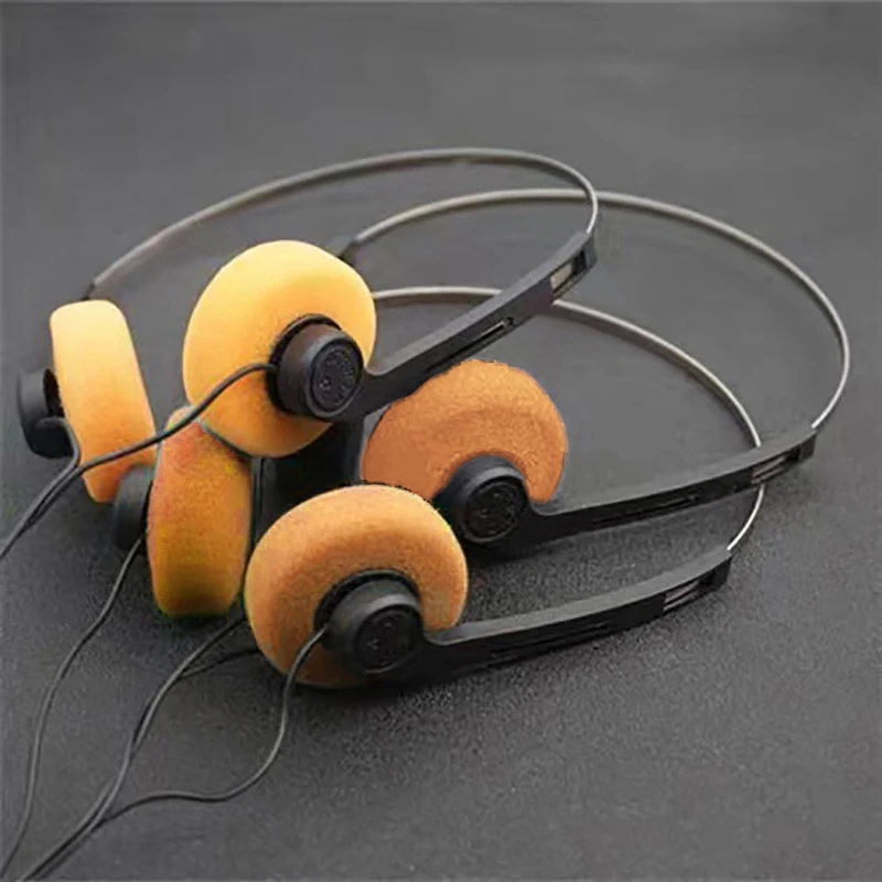 Underwire Headphone Music Mp3 Walkman Retro Feelings Portable Wired Headphones Wearing Sports Earphones Microphone Photo Props