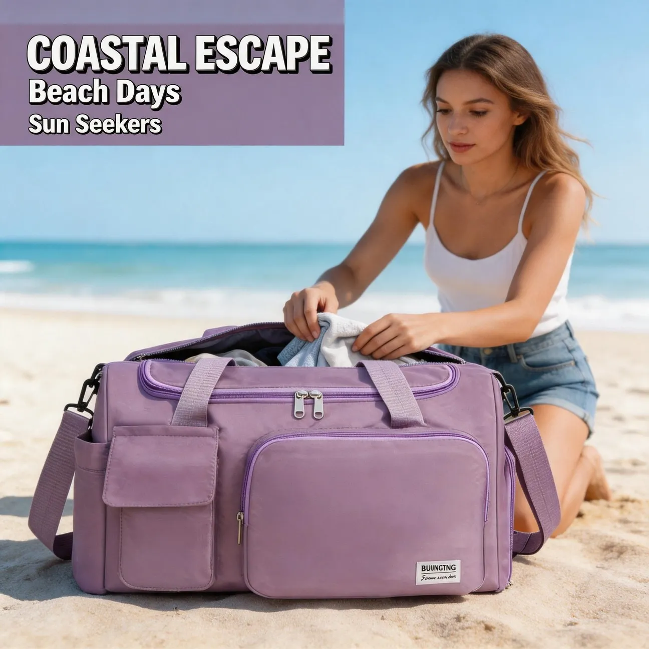 Simple Lightweight Tote Bag Outdoor Crossbody Bag for Daily Commute