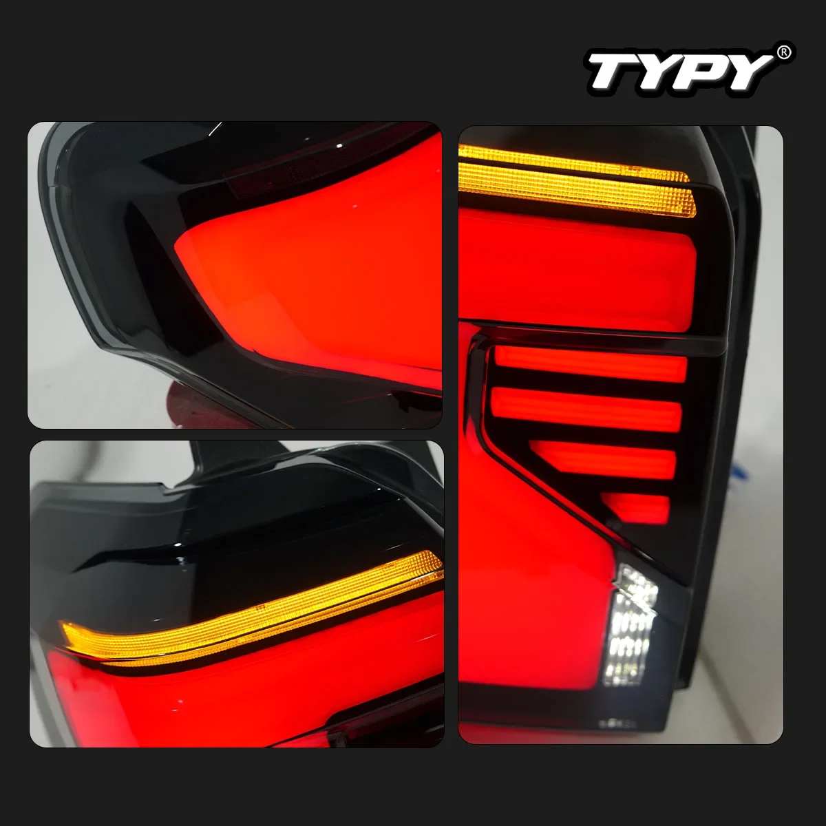 

TYPY новый светодиодный задний фонарь, обновленный, модифицированный для задних фонарей Toyota 4Runner 2014-2020, задний фонарь с динамическим сигналом, автоаксессуары
