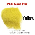 1PCS Goat Fur Yellow