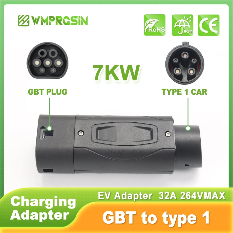 

J1772 Adapter Tesla Model y 2023 Accessories GBT to Type1 Adapter Connector Electric Car Supplies GBT To Type1 32A7KW EV Charger