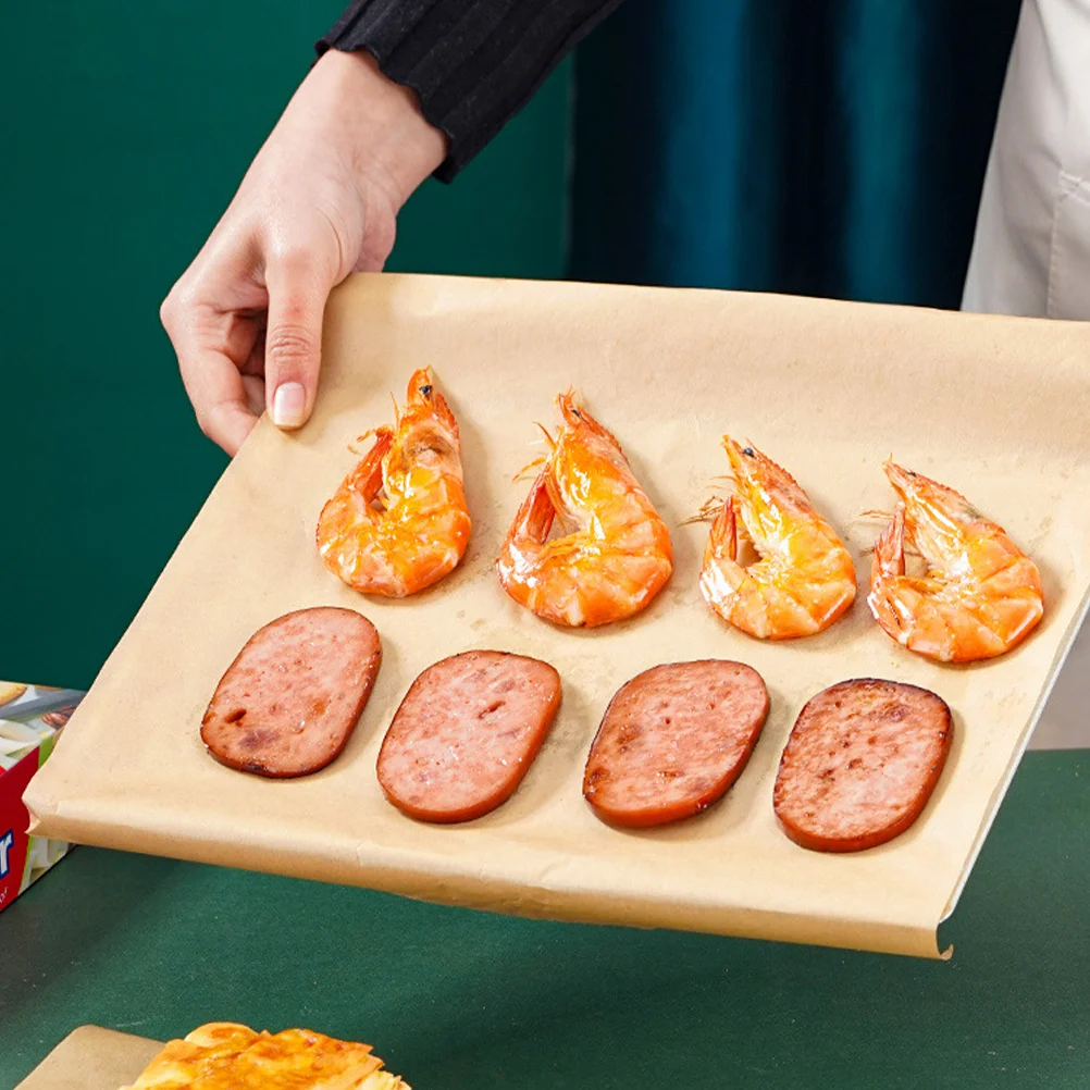 

1 Roll Baking Parchment Paper Silicone Greaseproof Non-Tear for Kitchen Bakery Bread Cookies Multi-Function Convenient Cuttable