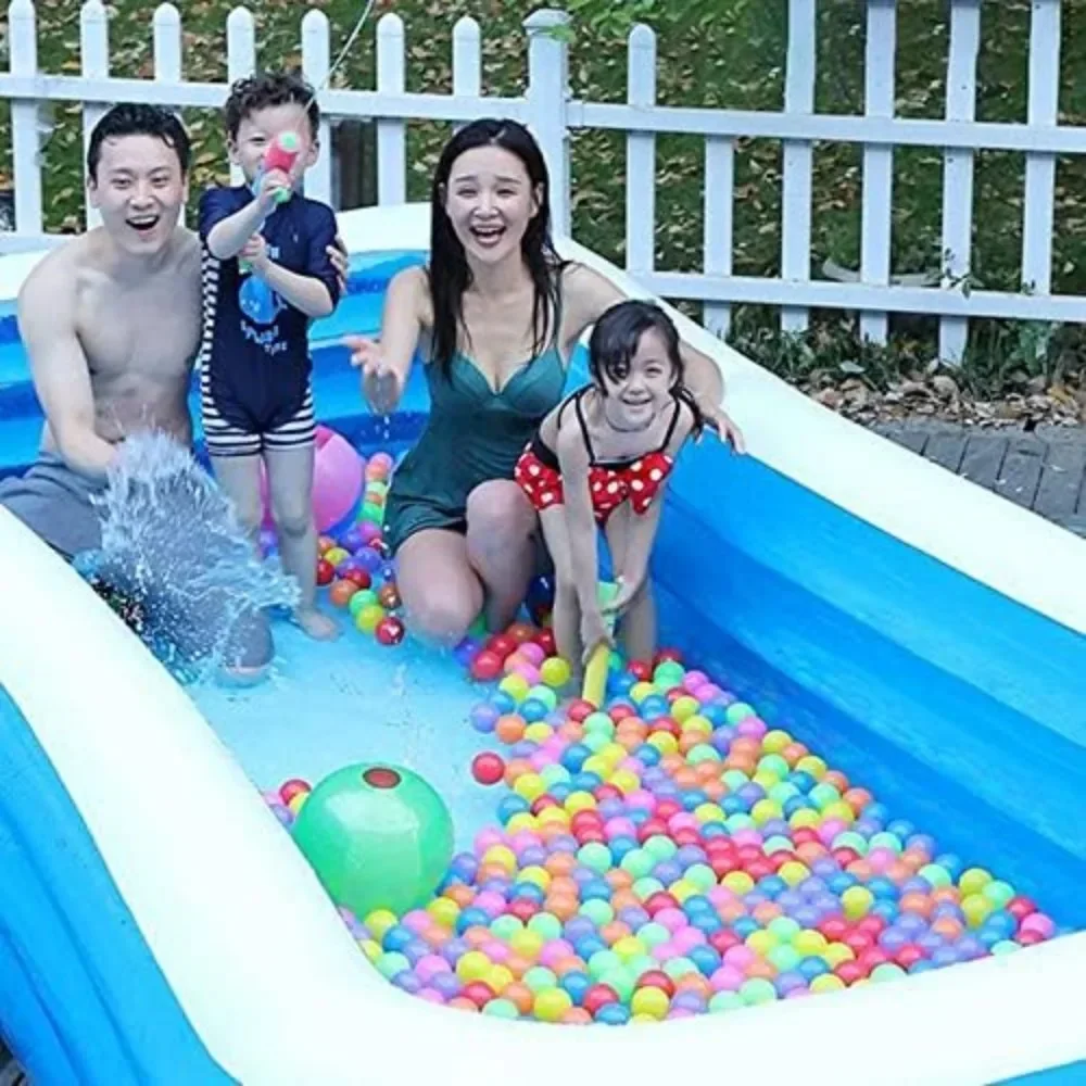

Full-Sized Inflatable Lounge Pool 1-6 People Use Oversize Design Swimming Pool, Suitable for Outdoor, Garden, Backyard Portable