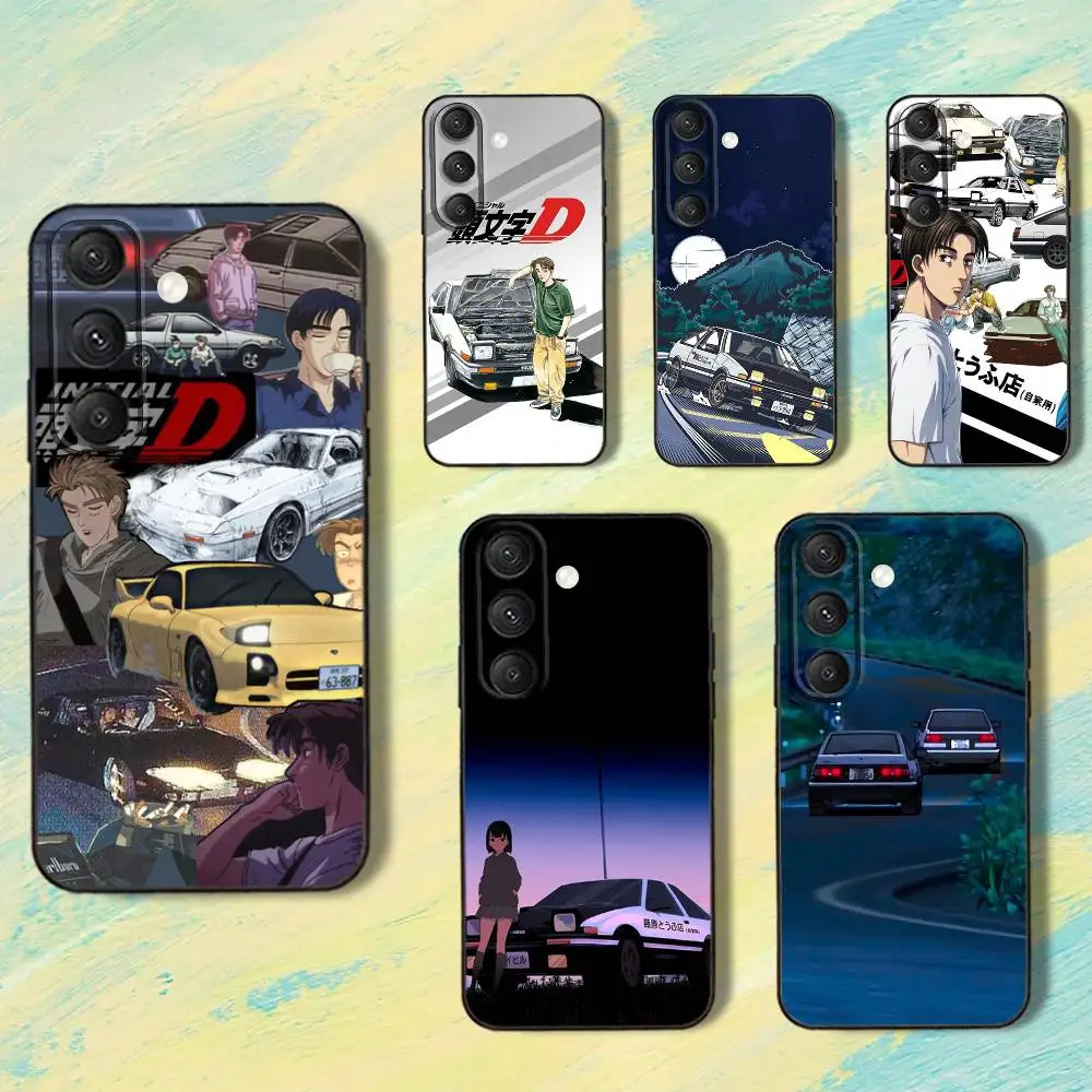 

Anime I-Initials-D Phone Case For Samsung S25,S24,S10,S22,S21,S20,S23,Ultra,Plus,Lite,FE,Soft Silicone Black Cover