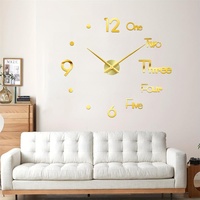 Large 3D Wall Clock Luminous Classic Wall Clocks DIY Digital Clock Wall Watches Stickers Silent Clock for Home Living Room Table