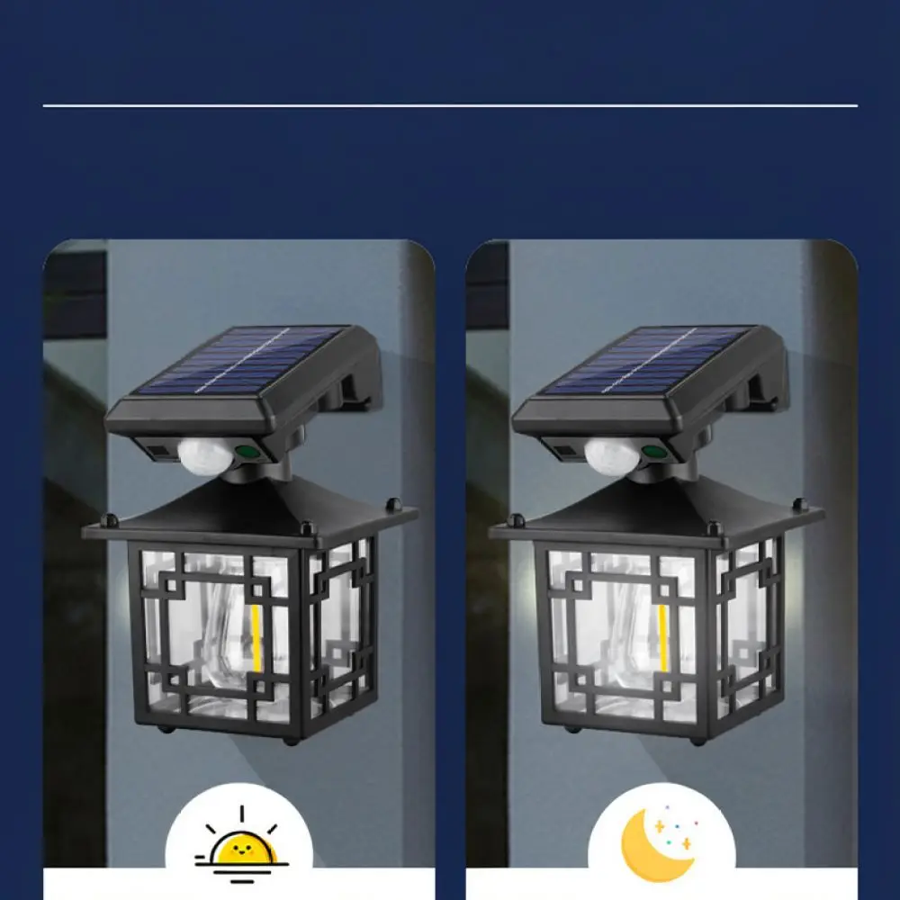 Split Solar Motion Sensor Outdoor Wall Lamp Waterproof Garden Security Light With Remote Control Energy Saving Lighting