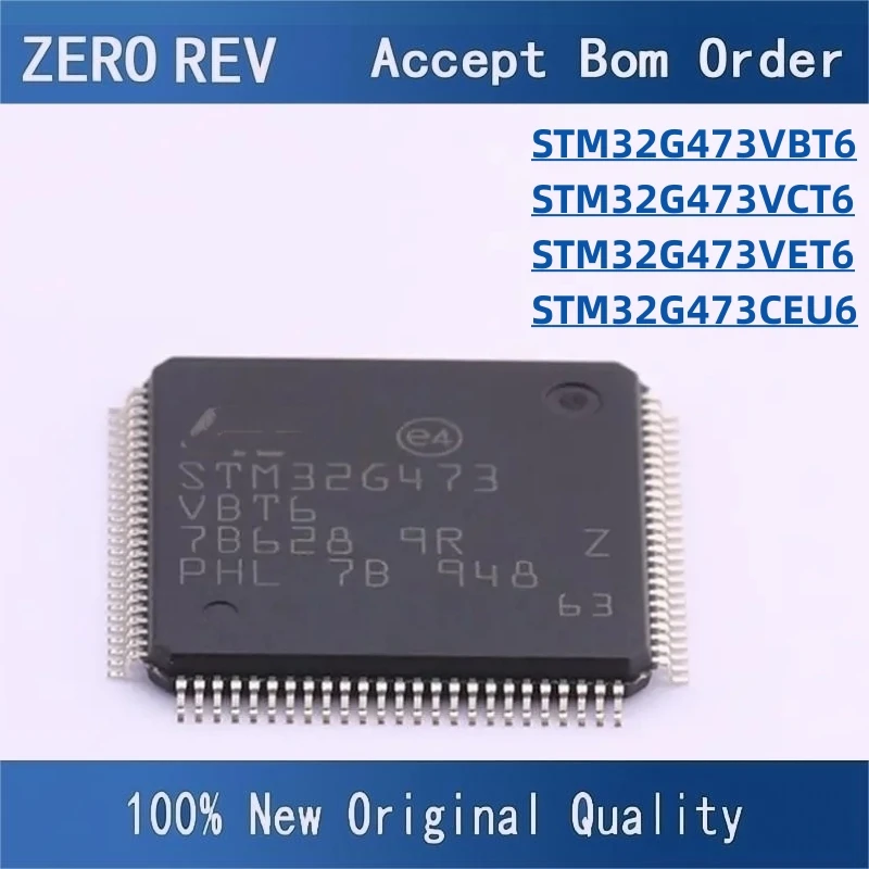 

100% New STM32G473VBT6 STM32G473VCT6 STM32G473VET6 LQFP100 STM32G473CEU6 UFQFPN48 Brand new original chips ic