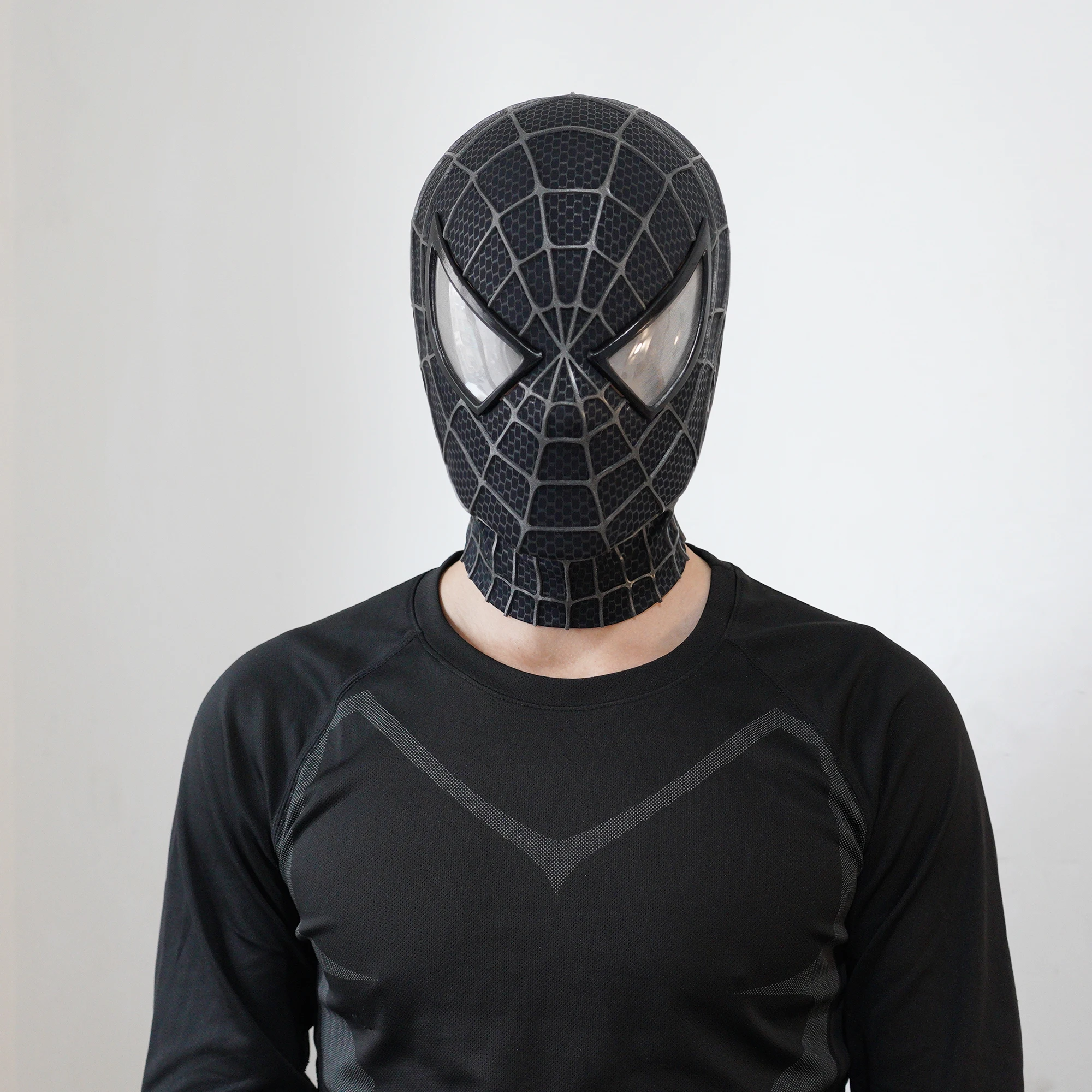 

Spiderman Halloween Cosplay Marvel Venom Spider Man 1:1 3d Mask With Faceshell Handmade Costume Masks Replica For Kids Gift