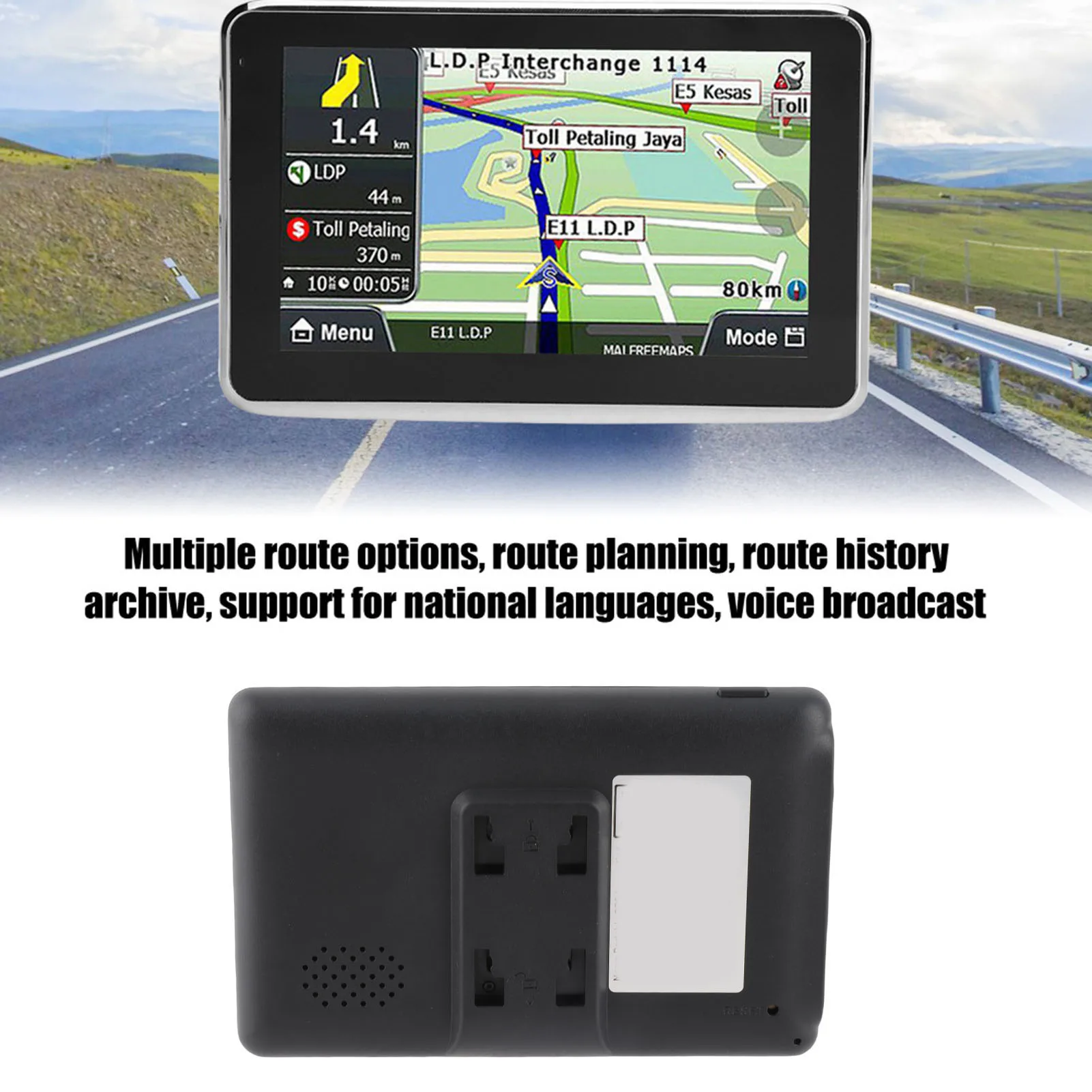 Car GPS Navigation GPS Navigator  5 Inch  Car Navigator GPS Navigation DDR256M 8G MP3 FM Europe Map 1