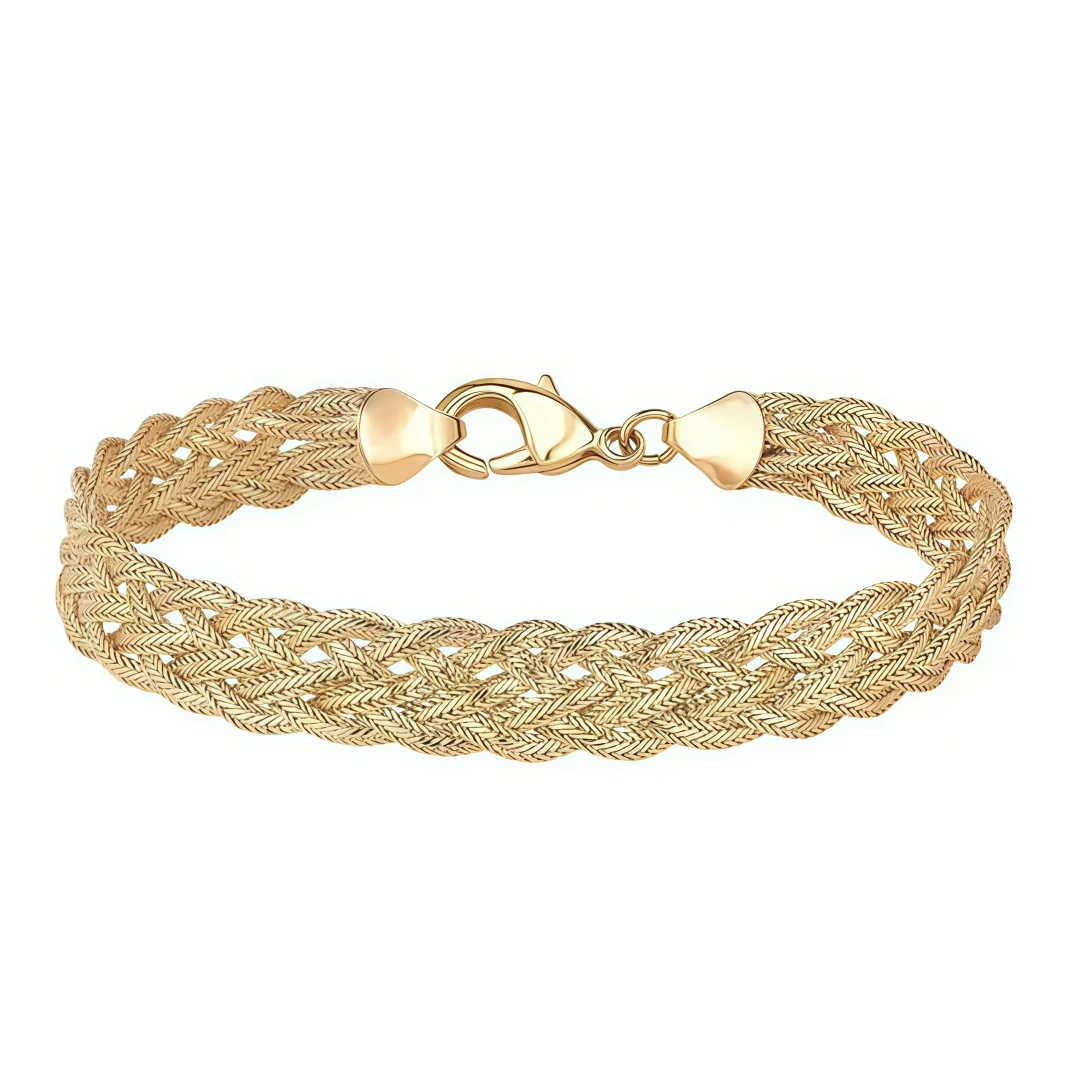 Light Luxury Fashion 925 Sterling Silver, Exquisite Heavy-Duty Drawstring Woven Ornament Bracelet Unisex, for Banquets 5