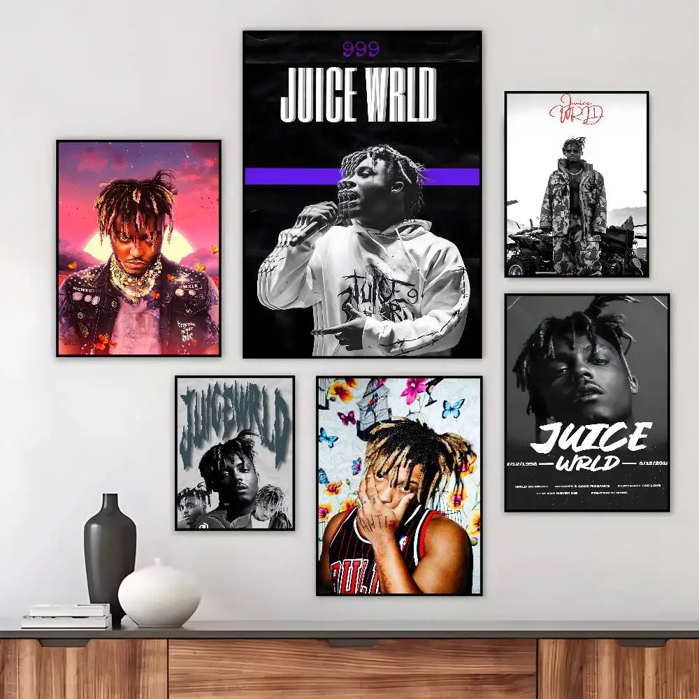 Music Album J-Juice W-WRLD Poster Art HD Canvas Advanced Aesthetic Printing Paper Wall Art for Living Room Home Decor