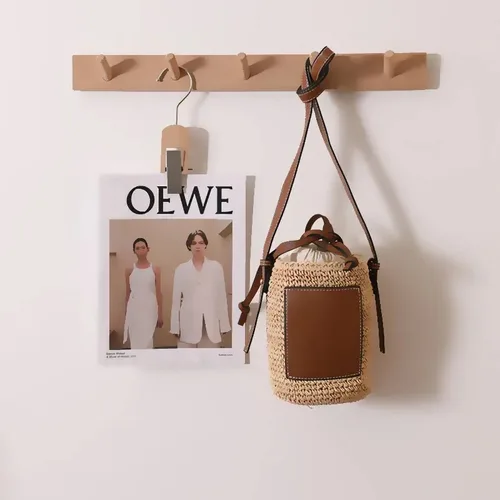 2025 nuevo bolso tipo cubo de paja de rafia, bolso cruzado tejido para vacaciones en la playa, bolso versátil de verano, estilo campestre de moda