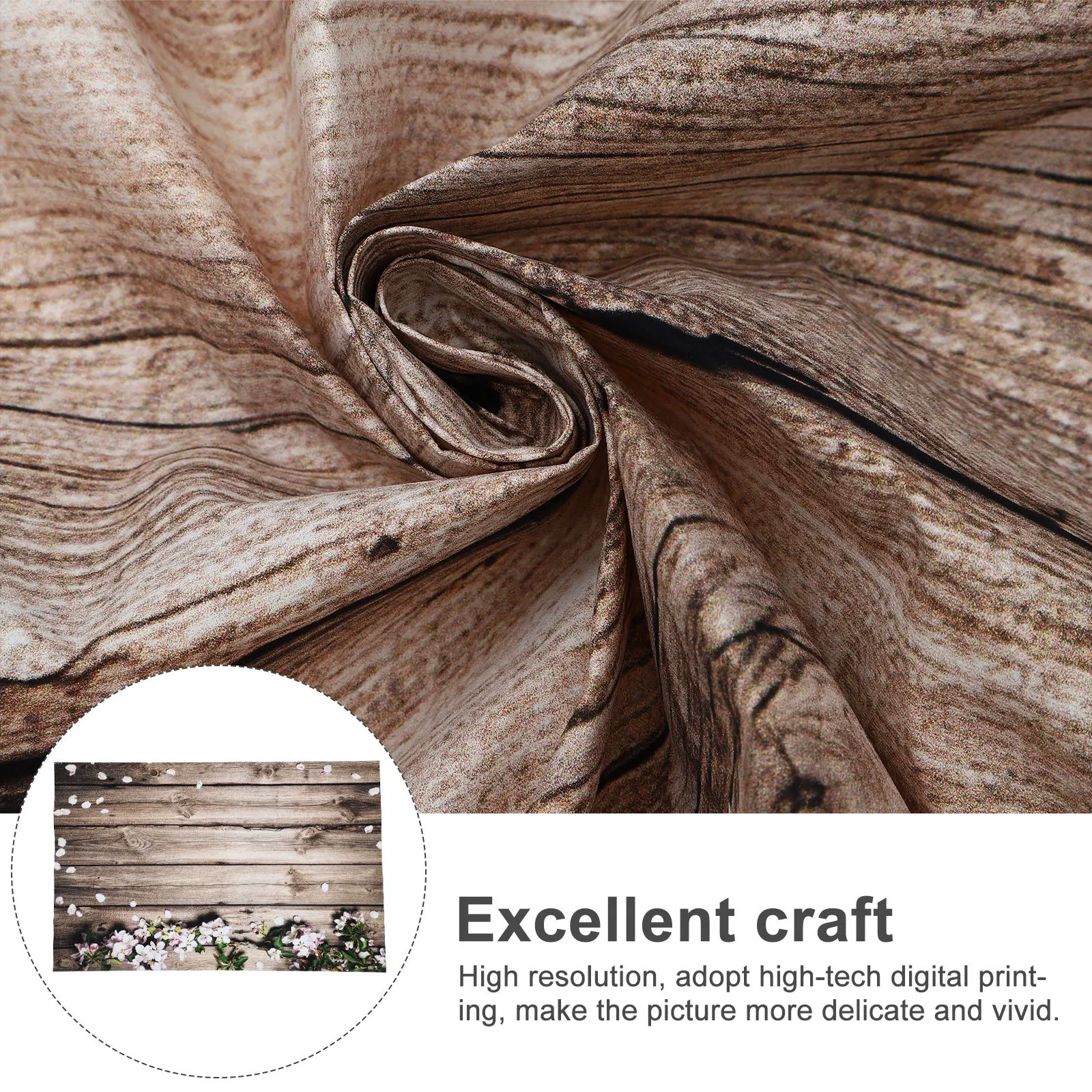 

Wood Grain Floral Wall Tapestry Background Cloth for Valentine Graduation Wedding Photo Prop Decoration Wood Grain Backdrop