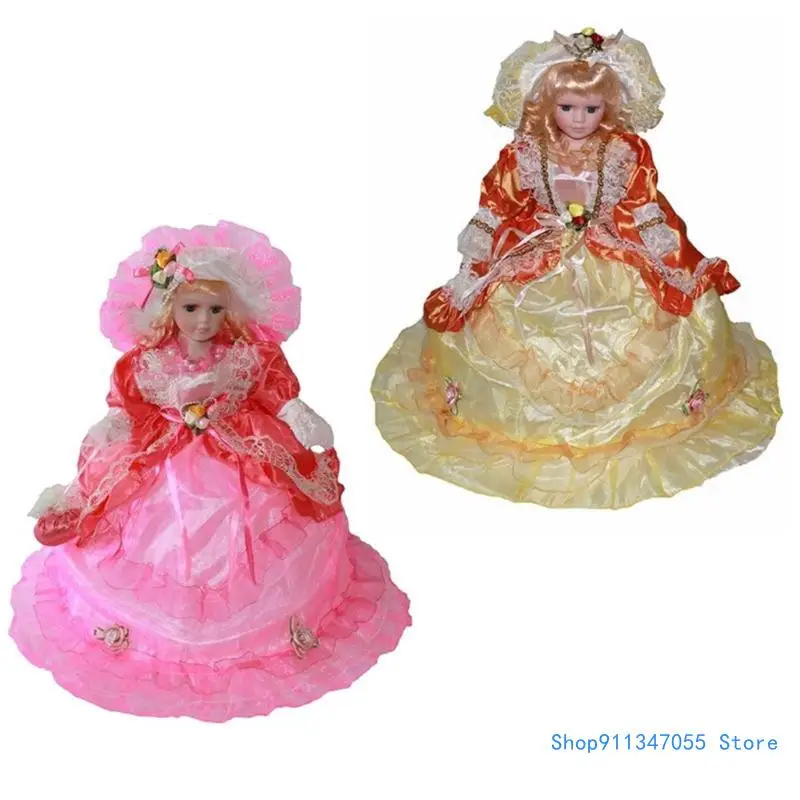 

18inch Victorian Porcelain Female for Room Decorations Great Gift for Kids Collectable Gift Porcelain Reborns Drop shipping