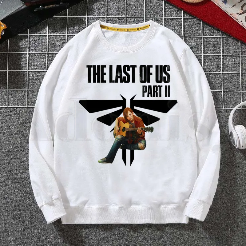 

The Last Of Us Part II Harajuku модные толстовки, свитшот с принтом, трендовая Мужская одежда, мужские толстовки в стиле хип-хоп с круглым вырезом для мужчин