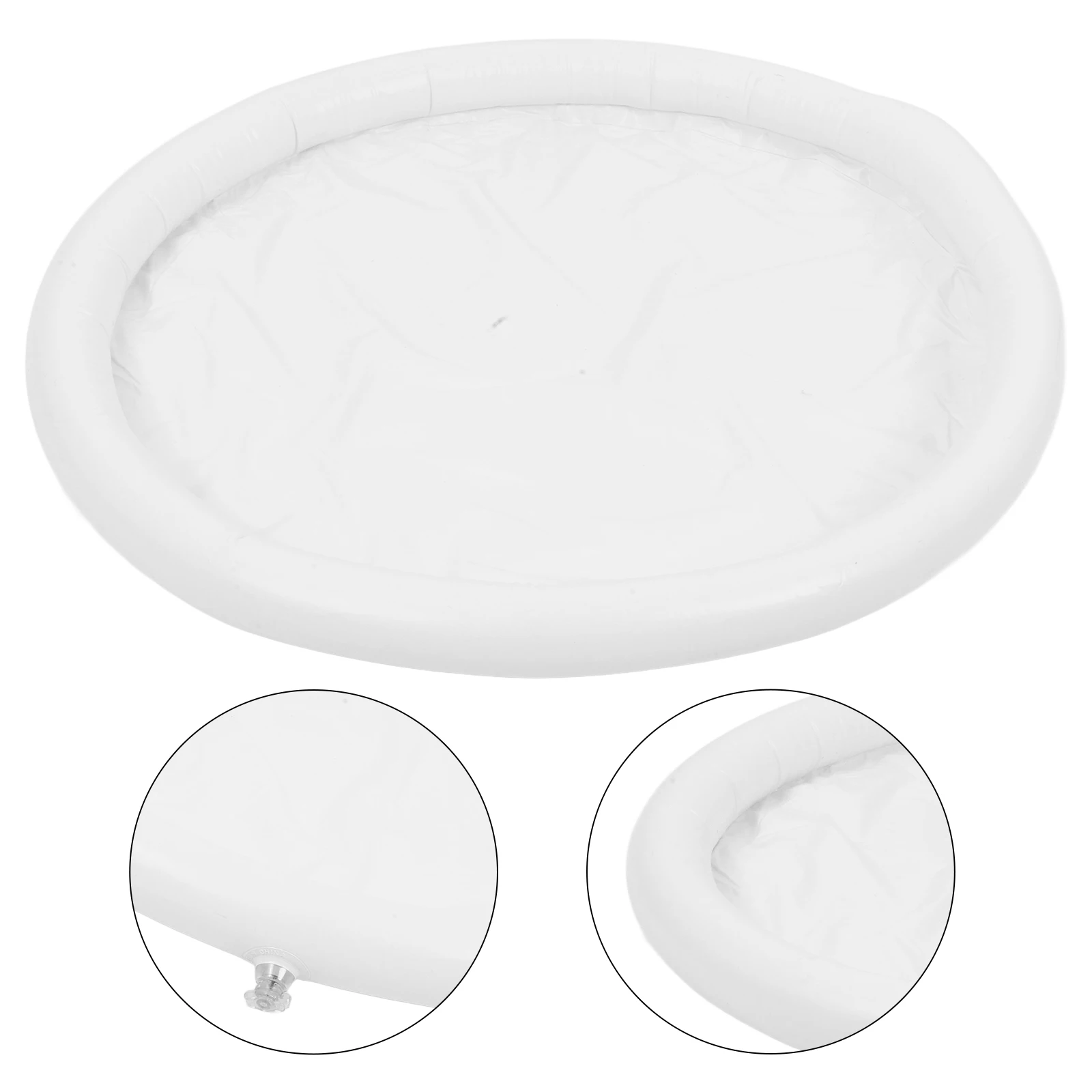 

Round Shape Inflatable Bath Tub Lid Foldable Pvc Soaking Tub Cover Replacement Cover Reusable Easy Install Heat