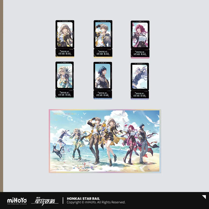 

Sunsyea Honkai Star Rail Official Merch miHoYo Original Authentic QDZL Series Cards Colored Paper Blade Firefly Kafka