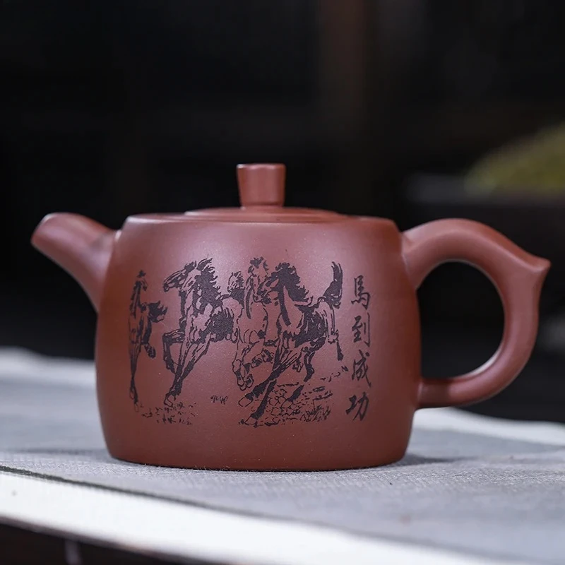 

460 мл 480 мл чайник Исин фиолетовая глина чайник чайник ручной работы чайник чайник инструменты для изготовления домашний чайник