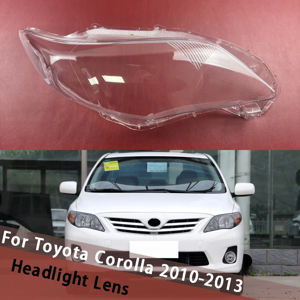 

Для Toyota Corolla 2010 2011 2012 2013, крышка фары, абажур, корпус фары из плексигласа, замена оригинального корпуса объектива, лампа