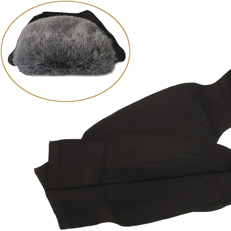 1 زوج الشتاء الدافئة منصات الركبة سميكة أفخم الحرارية جوارب السيقان منصات الفرقة النساء الرجال عدم الانزلاق الباردة واقية مطاطا دعامة الركبة منصات #3