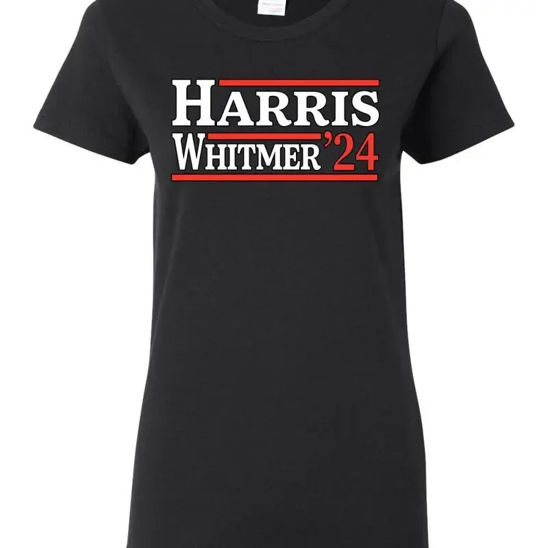 Kamala Harris Gretchen Whitmer 2024 Democrat VP Vice President USA Womens T Shirt