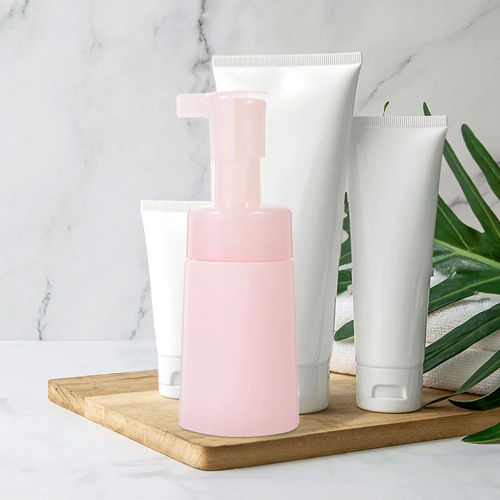 

4pcs Foam Bottles Small Travel Size Pump Dispenser For Liquid Soap Mousse Cleanser Portable Refillable Container Lightweight