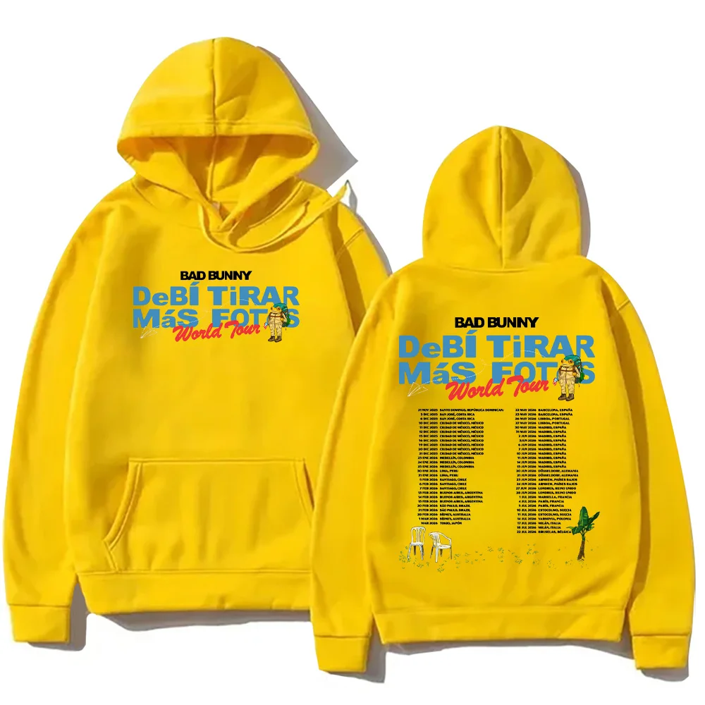 

Rapper Bad Bunny Hoodies Bad Bunny DTMF Tour 2025 2026 Sweatshirts Men Women Clothing Pullovers Fans Gift Streetwear Long Sleeve
