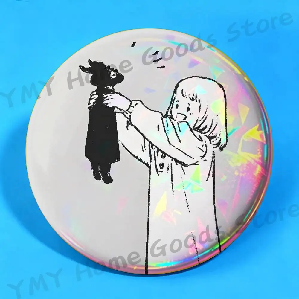 Kawaii Shiva Siuil A Run Anime Enamel Pins Badge Round Brooch for Backpack Decor Accessories 25/32/44/58/75mm