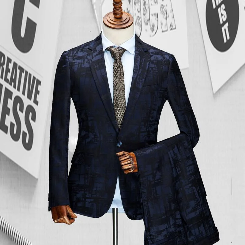 

Men's Casual Suit Set, High-end Quality Suit, Suitable For Daily Office And Business, Best Gift For Husbands And Boyfriends