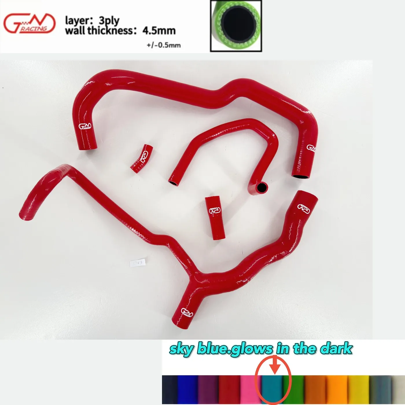 

Fit 1995-2004 Peugeot 306 / 406 2.0L 16V EW10 Silicone Radiator Hoses Kit