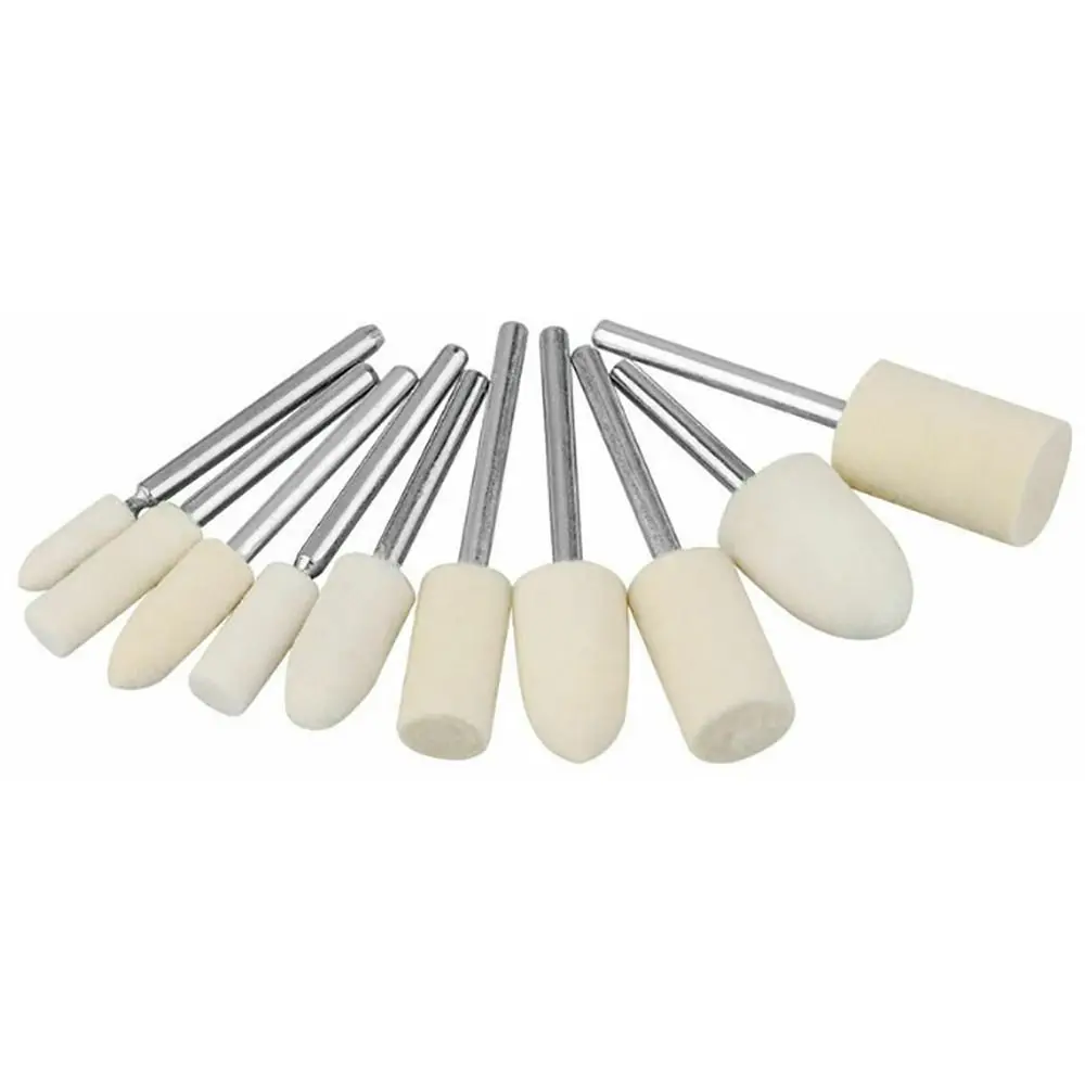 Jewelry Polishing 2.35/3mm Shank Wool Felt Polishing Cashmere Multiple Sizes Polishing Wheel Cashmere Polishing For Dremel