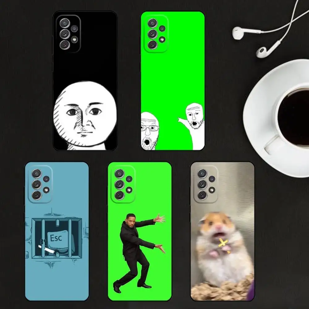 

Funny meme Phone Case For Samsung S25,S24,S21,S22,S23,S30,Ultra,S20,Plus,Soft Silicone Black Cover