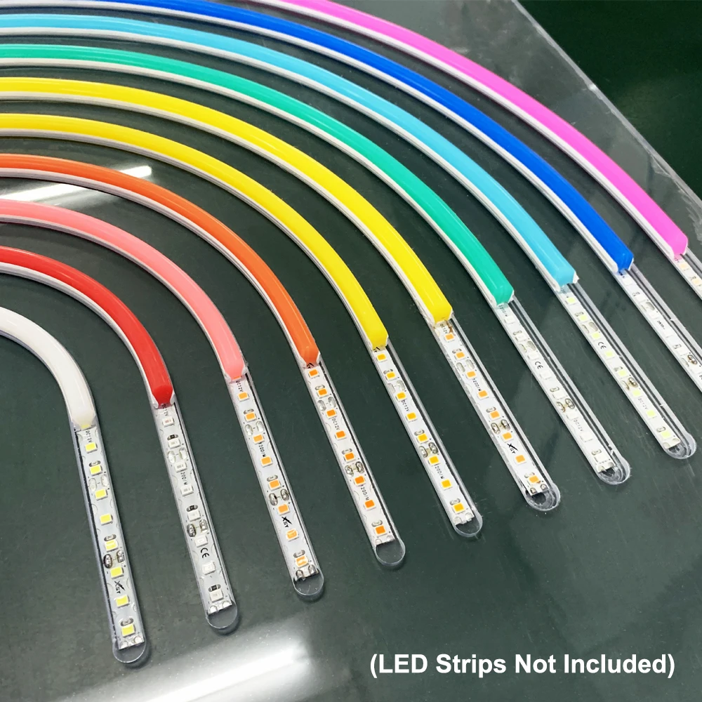 6mm 11Colors Separate Silicone Neon Strip Flexible Soft Bendable IP67 Waterproof  Outdoor For DIY Sign S Shape SMD Led Strip